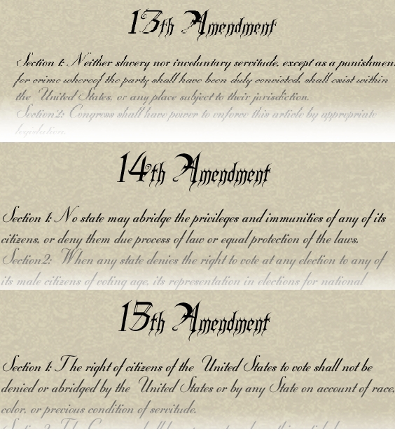 The Civil War Amendments History