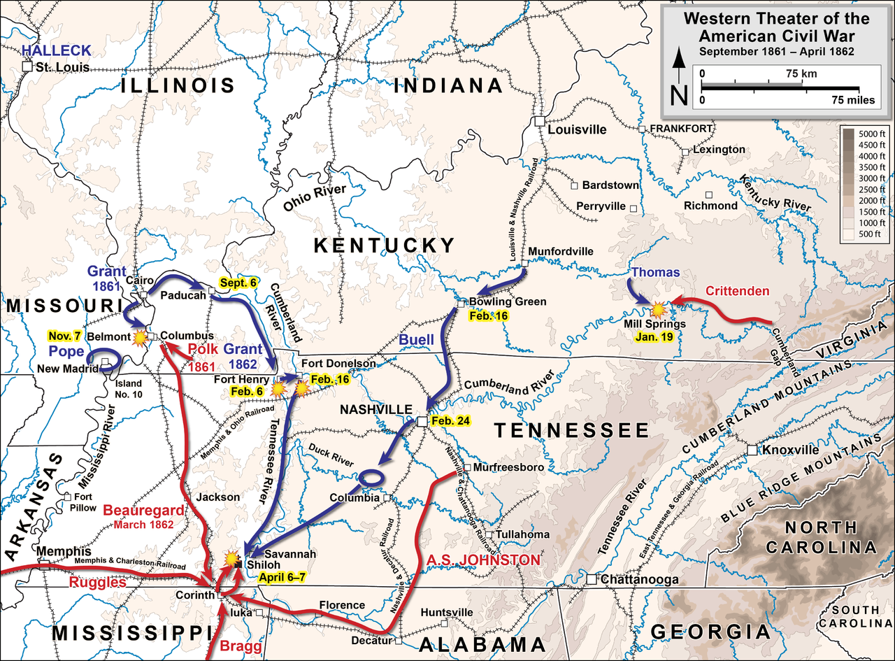 Major Battles Of The Civil War