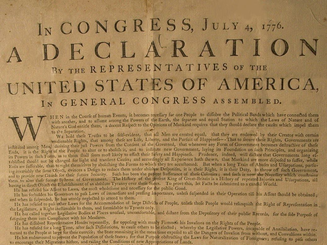 antithesis in declaration of independence